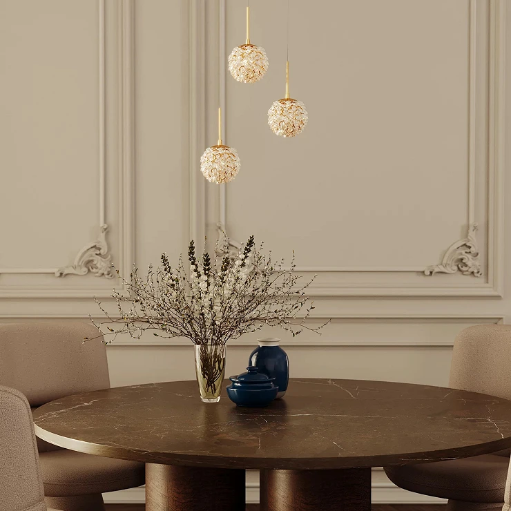Hängande Lampa Lomary Guld