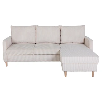 Hjørnesofa <strong>Nordvo</strong>  Lincoln Perlegrå med Vendbar 192 cm