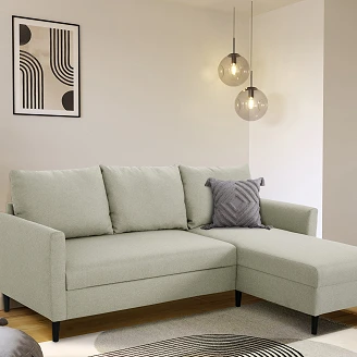 Hjørnesofa <strong>Vindre</strong>  Malmö Beige med Vendbar 192 cm
