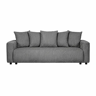 Sovesofa <strong>Brelva</strong>  Lincoln Antracit med Opbevaring 228 cm
