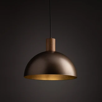 Hængende Lampe Visby Lysebrun Mat