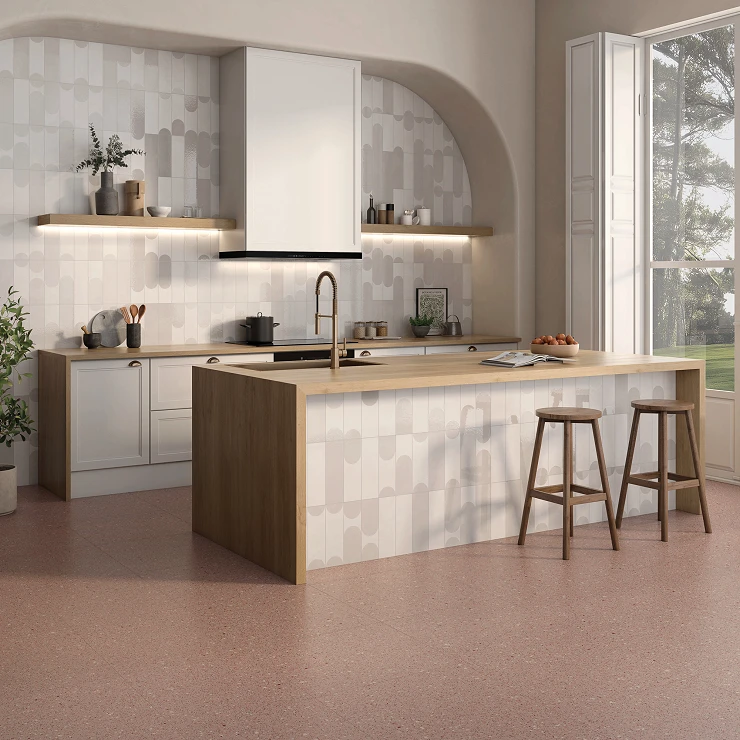 Klinker Nella Lyserød Mat 60x60 cm