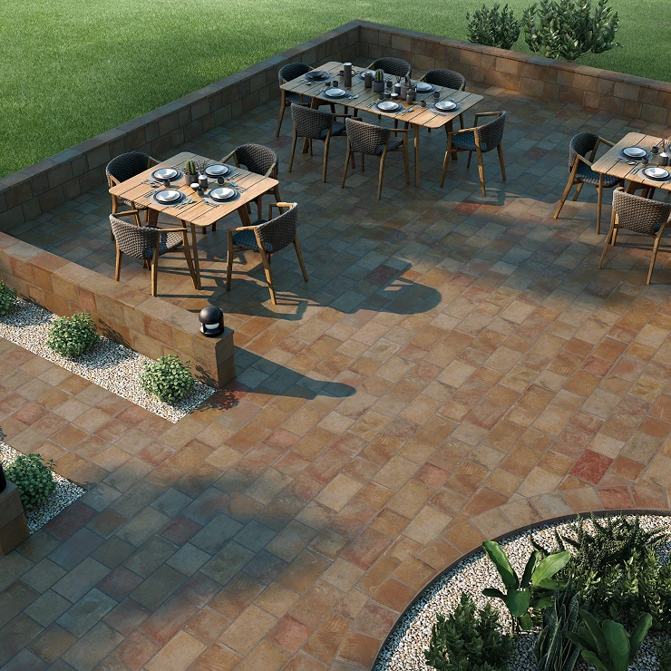 Udendørs Klinker Lövsta Terrakotta Mat 20x20 cm Tykkelse 20 mm