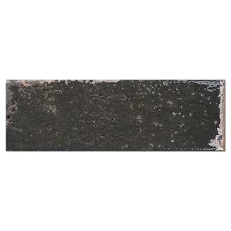 Vægflise <strong>Lova</strong>  Sort Blank 7x20 cm