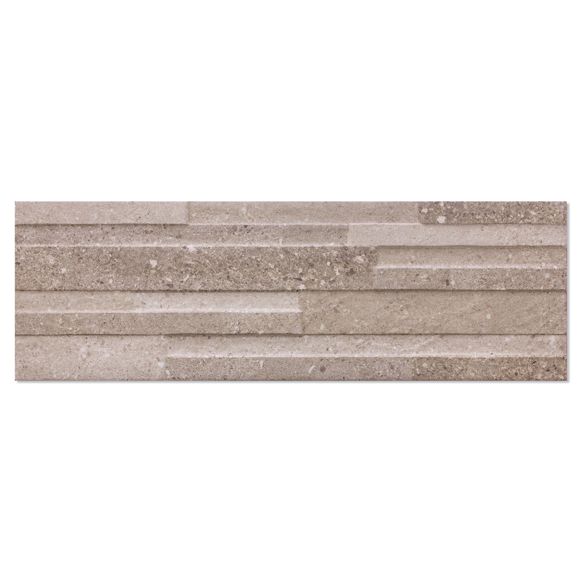 Vægflise Maren Brun Mat-Relief 17x52 cm