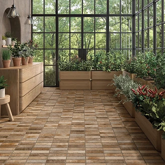 Klinker <strong>Ekeberg</strong>  Brun Blanding Mat 40x60 cm