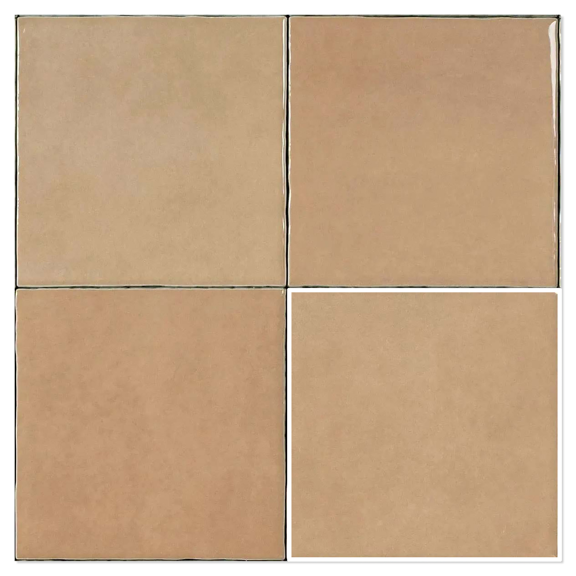 Estudio Vægflise Zellij Clay Blank 13x13 cm