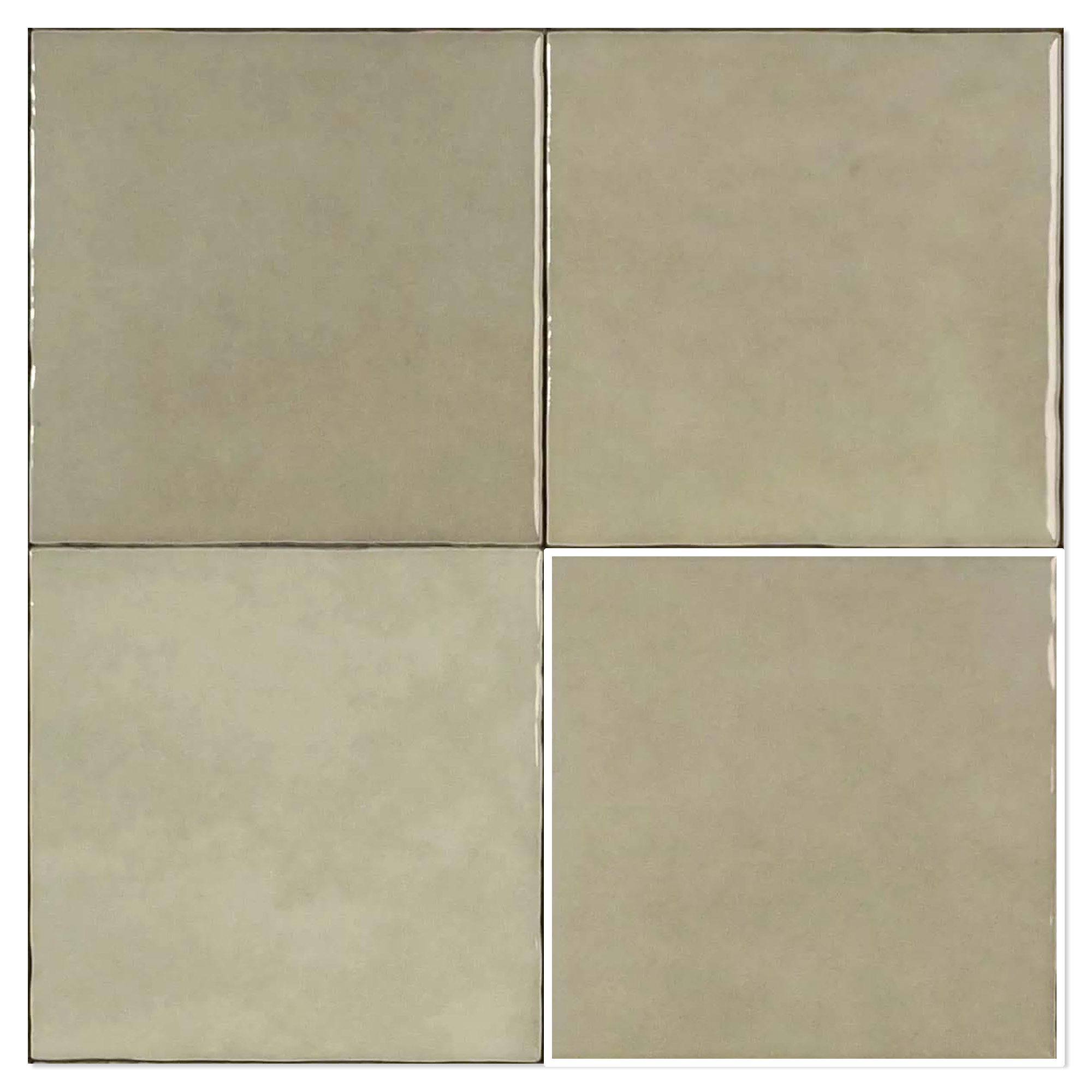 Estudio Vægflise Zellij Khaki Blank 13x13 cm