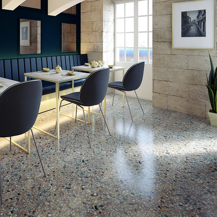 Terrazzo Gra Veneziana Arcobaleno Mat 40x40 cm