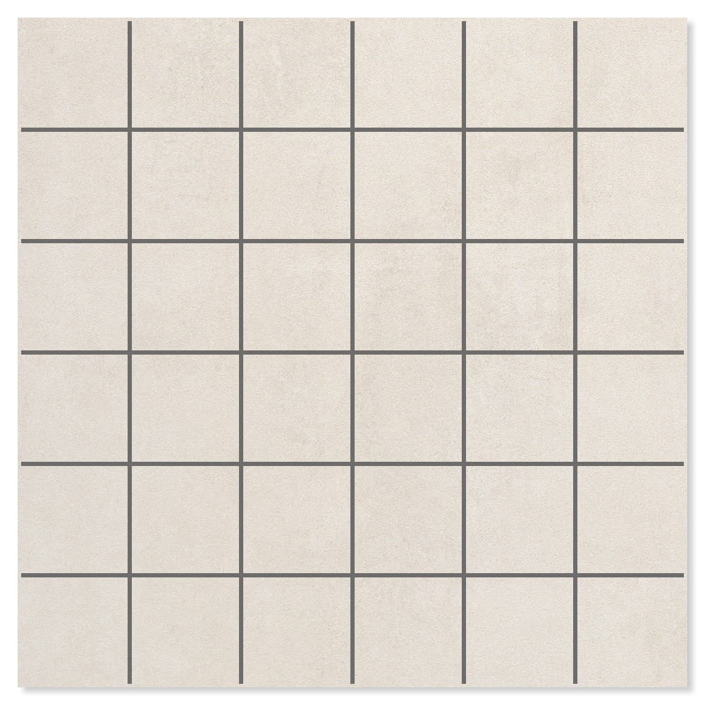 Mosaik Klinker Direct Lysegrå Mat 30x30 (5x5) cm