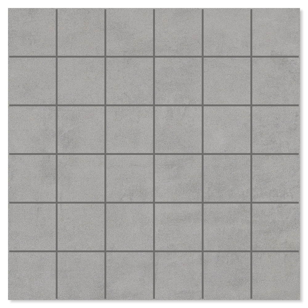 Mosaik Klinker Direct Mørkegrå Mat 30x30 (5x5) cm