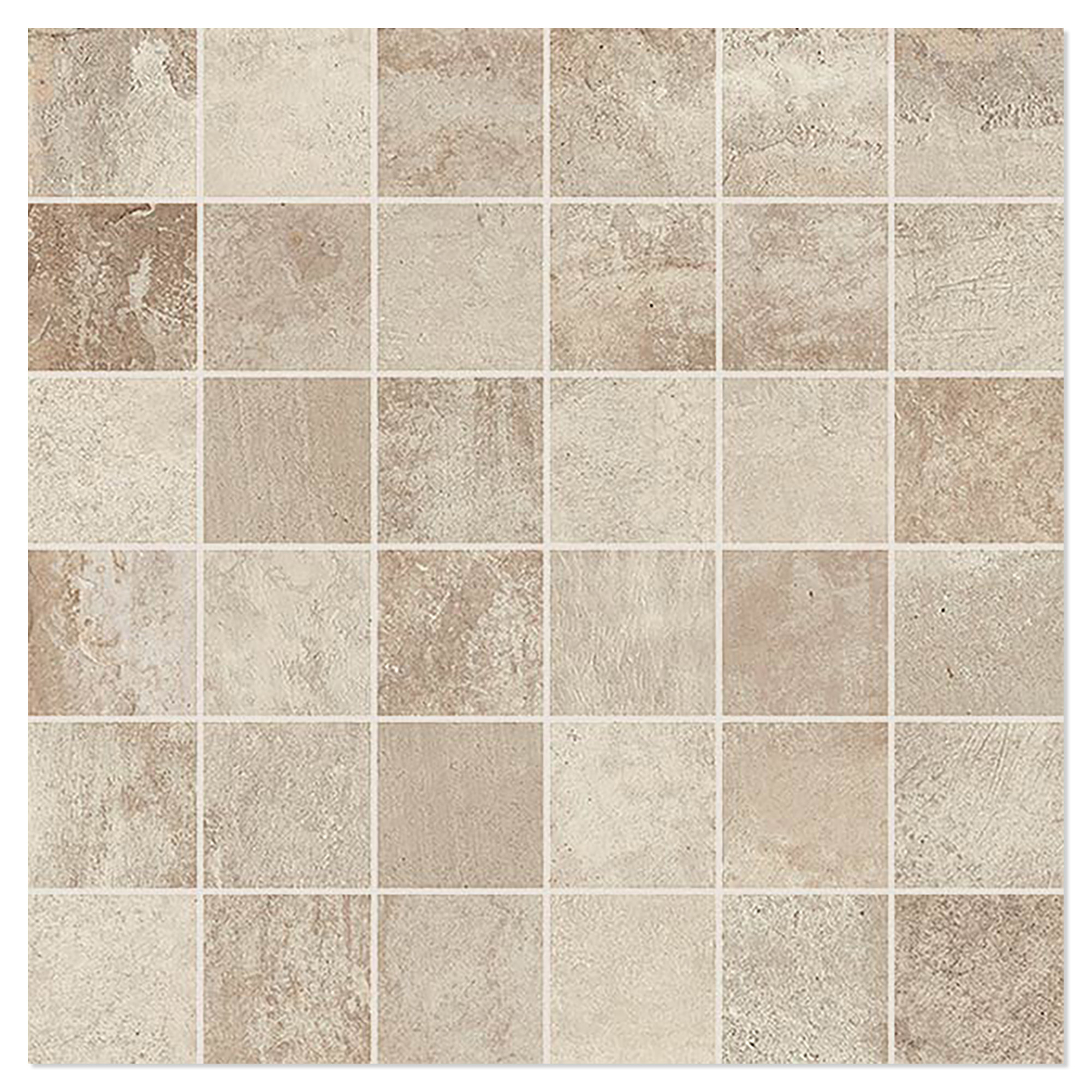 Novoceram Mosaik Klinker Chateau Novoceram Elfenbenskysten Mat 30x30 (5x5) cm