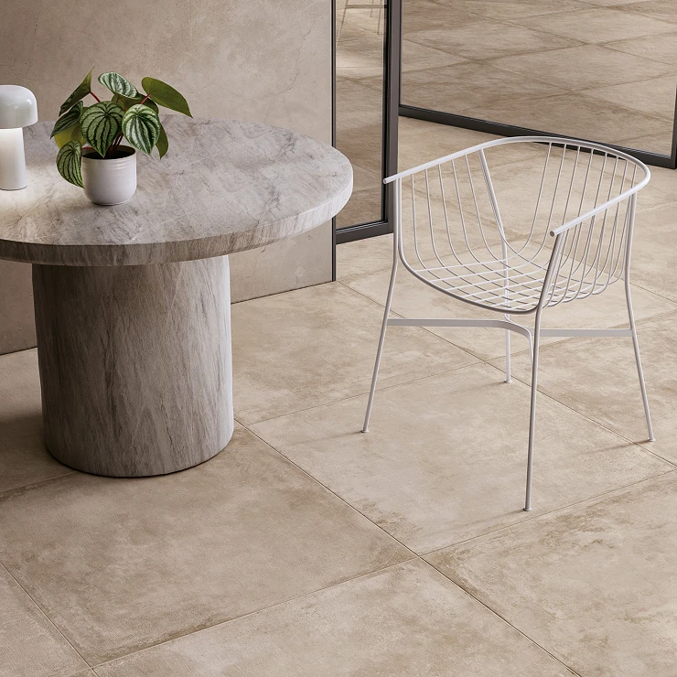 Novoceram Udendørs Klinker Chateau Elfenbenskysten Mat 80x80 cm Tykkelse 20 mm