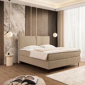 Sengestel <strong>Avel</strong>  Balance Beige med Opbevaring 140x200 cm