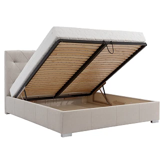 Sengestel <strong>Flexon</strong>  Beige med Opbevaring 160x200 cm