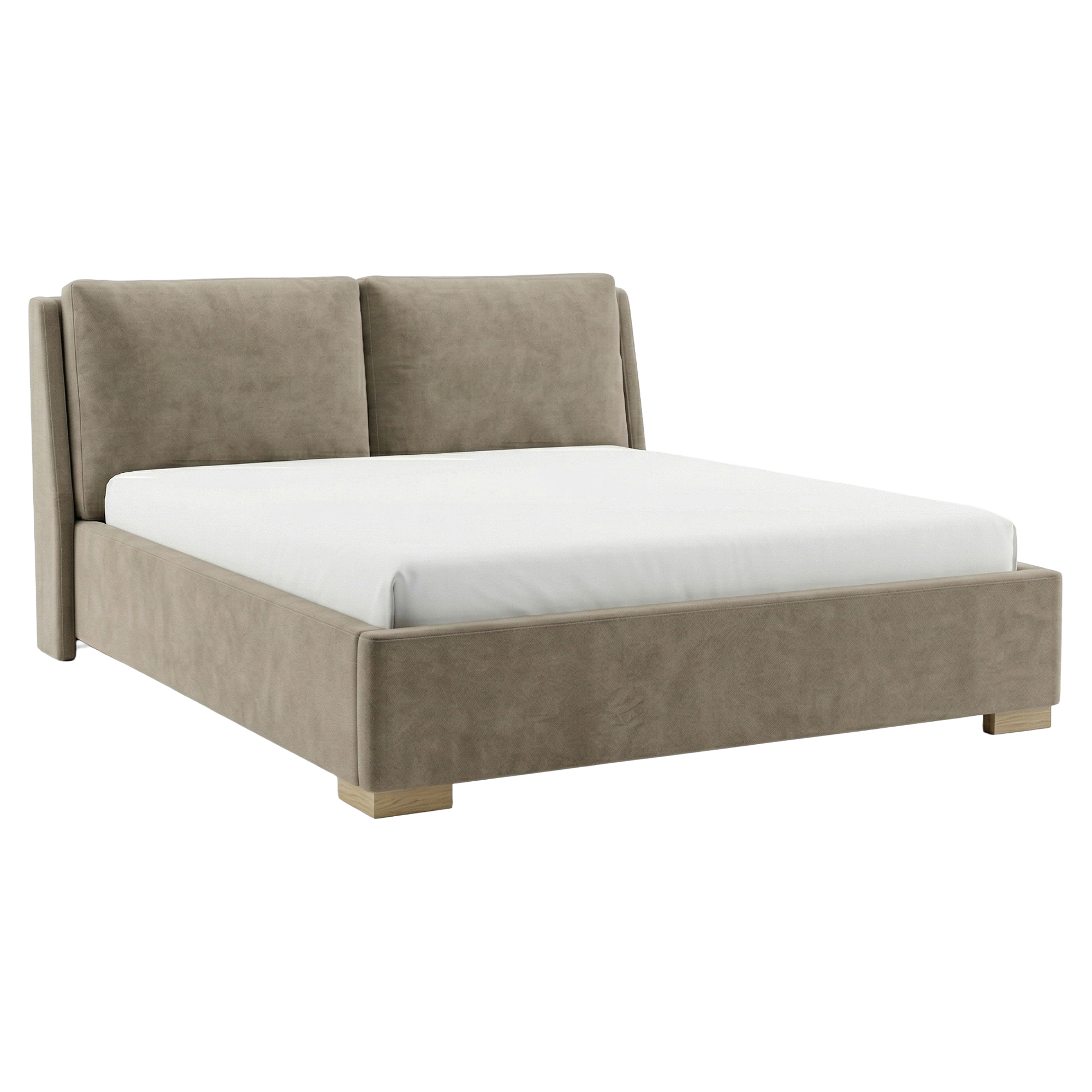 Sengestel Monvik Gråbeige med Opbevaring 160x200 cm
