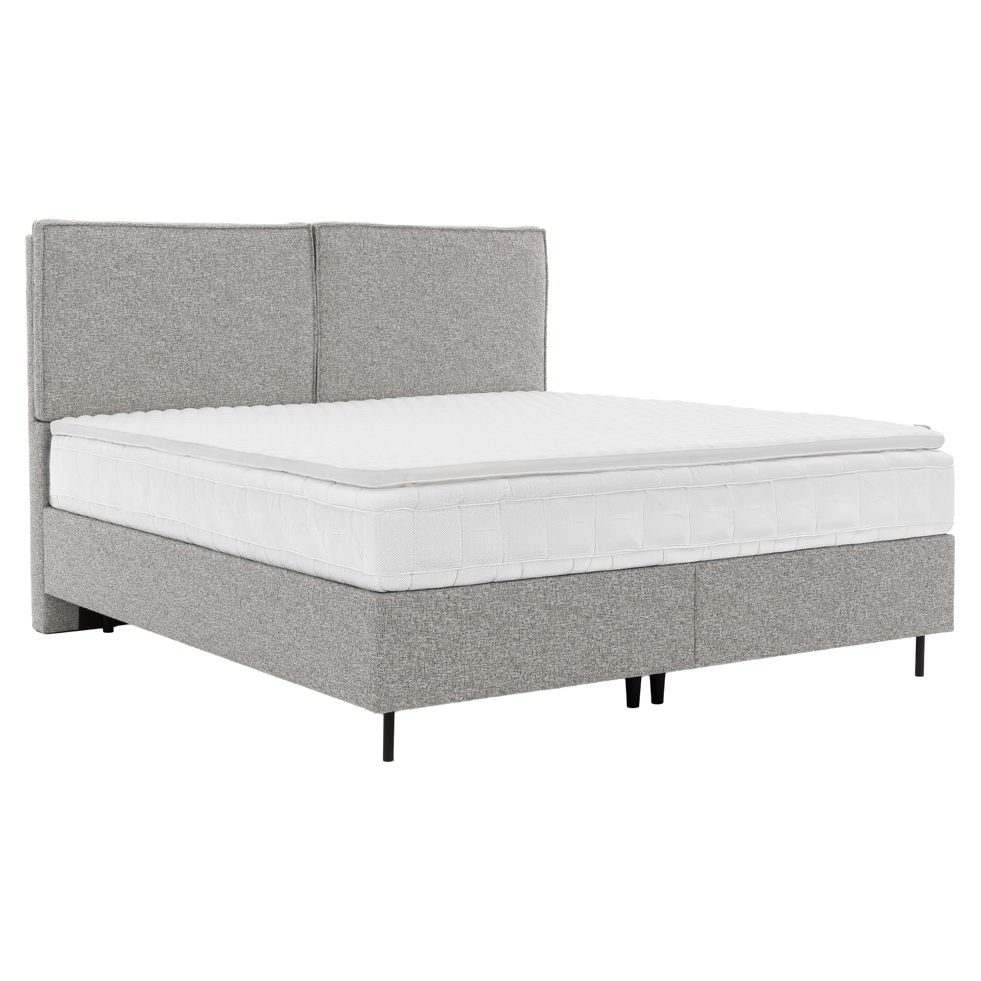 Sengestel Avel Balance Lysegrå med Opbevaring 180x200 cm