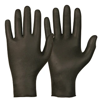 Pudderfri Nitrilhandske med Tekstureret Greb (L), 100 stk/pk