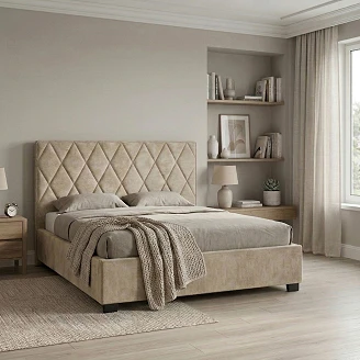 Sengestel <strong>Lunor Di</strong>  Diamond Beige uden Opbevaring 140x200 cm