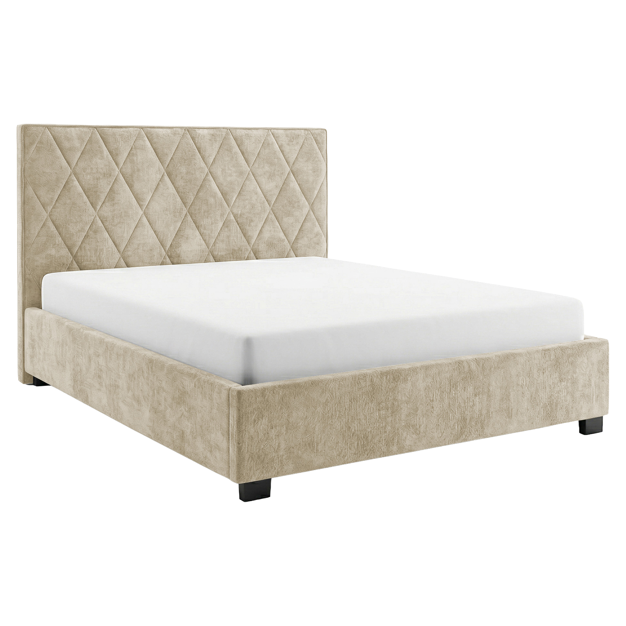 Sengestel Lunor Di Diamond Beige uden Opbevaring 160x200 cm