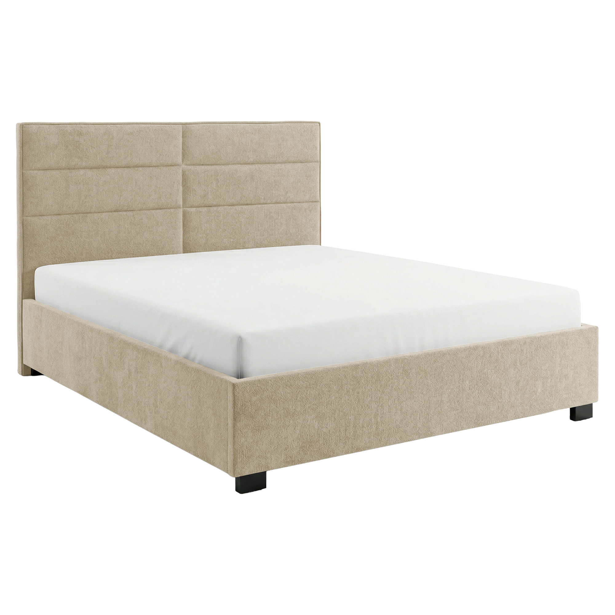 Sengestel Lunor Ho Grid Beige uden Opbevaring 140x200 cm
