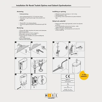 Ravak Toilet Optima Hvid Blank