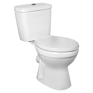Kompakt Toilet Mode Hvid Blank P-lås