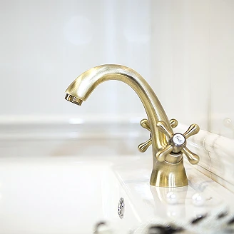 Håndvaskarmatur <strong>Bexley</strong>  Guld Mat