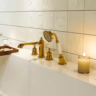 Omnires Karkantarmatur <strong>Armance</strong>  4-huls Guld Mat