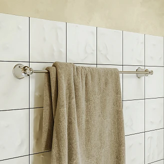 Omnires Håndklædestang <strong>Art Line</strong>  Krom Blank 65 cm