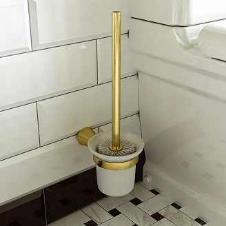 Omnires Toiletbørste <strong>Art Line</strong>  Børstet Messing Mat