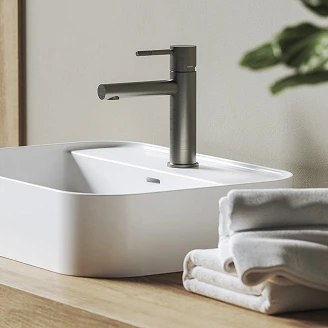 Ravak Håndvaskarmatur Nox Børstet Grafit Mat 19 cm