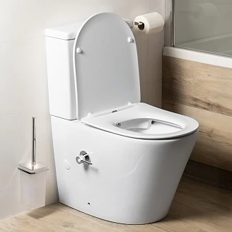 Toilet <strong>Flowe</strong>  Hvid Blank med Bidetfunktion