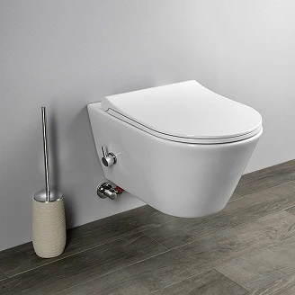 Væghængt Toilet <strong>Welle</strong>  Hvid Blank med Bidetfunktion