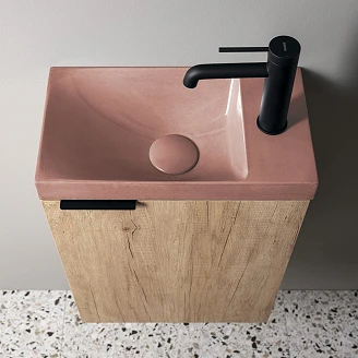 Håndvask Laro Rosa Halvblank 40 cm