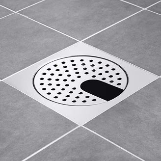 Gulvafløbsrist Classic Krom Blank M/U