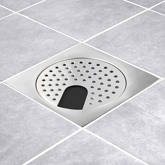 Gulvafløbsrist Classic 197 mm Krom Blank M/U