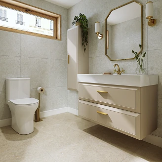 Højskab Gold Tandem Beige Mat