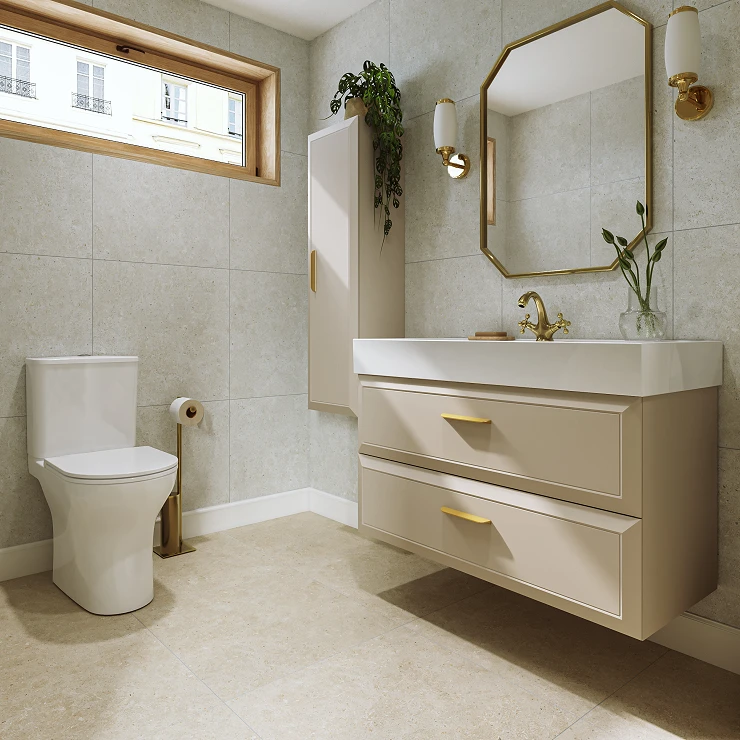Højskab Gold Tandem Beige Mat