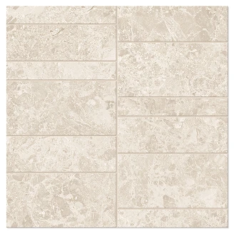 Unicomstarker Mosaik Klinker Blooming Stone Solbeige Mat 30x30 cm