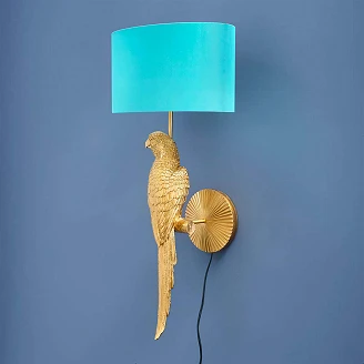 Werner Voss Bordlampe <strong>Percy</strong>  Guld, Turkis Blank