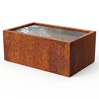 Vandspejl <strong>Skagen</strong>  Cortenstål 125x80x50 cm