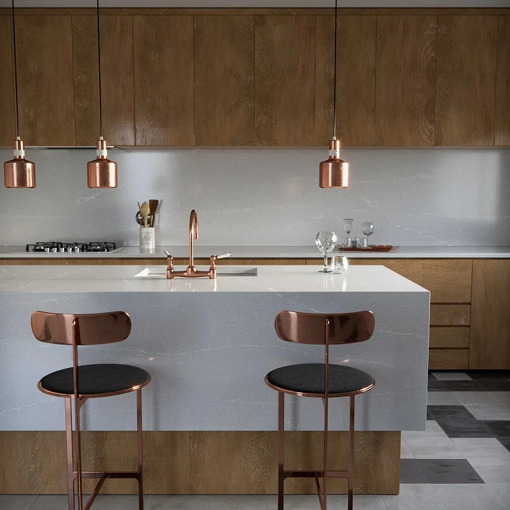 Cosentino Målbestilt Bordplade Silestone Desert Silver Polerad, 1.2 cm