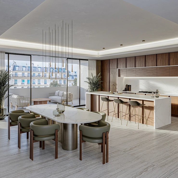 Cosentino Målbestilt Bordplade Silestone Blanc Élysée Matt, 2 cm