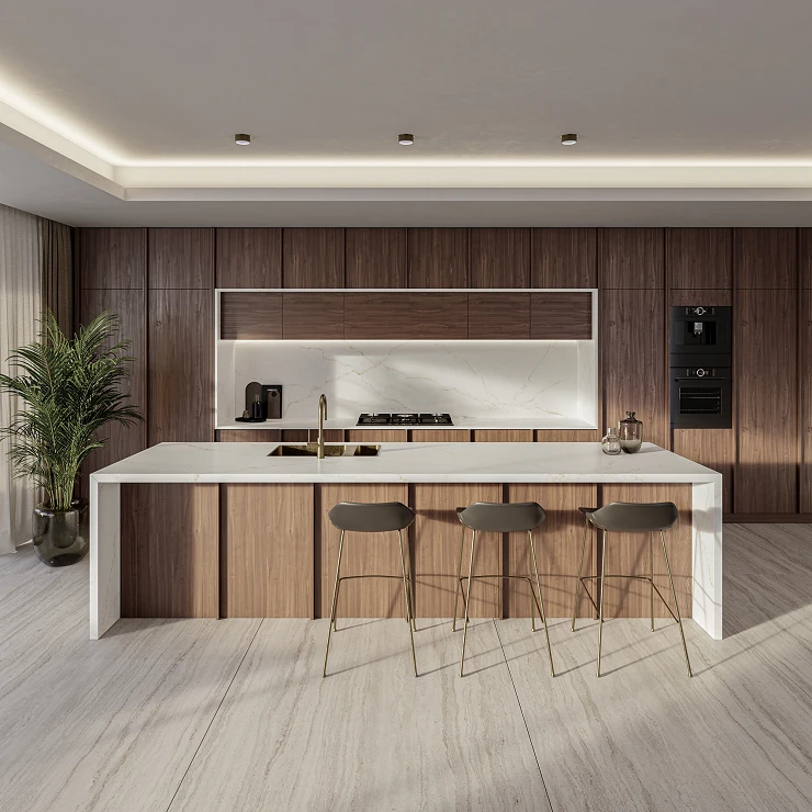 Cosentino Målbestilt Bordplade Silestone Blanc Élysée Matt, 3 cm