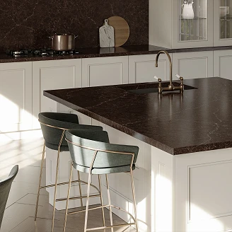 Cosentino Målbestilt Bordplade Silestone Château Brown Polerad, 1.2 cm