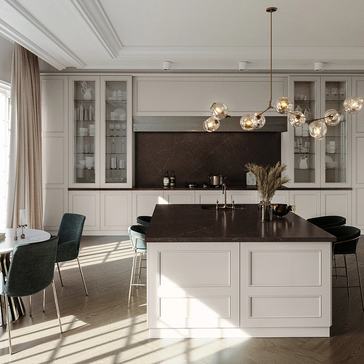 Cosentino Målbestilt Bordplade Silestone Château Brown Polerad, 2 cm