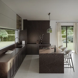 Cosentino Målbestilt Bordplade Silestone Château Brown Matt, 3 cm