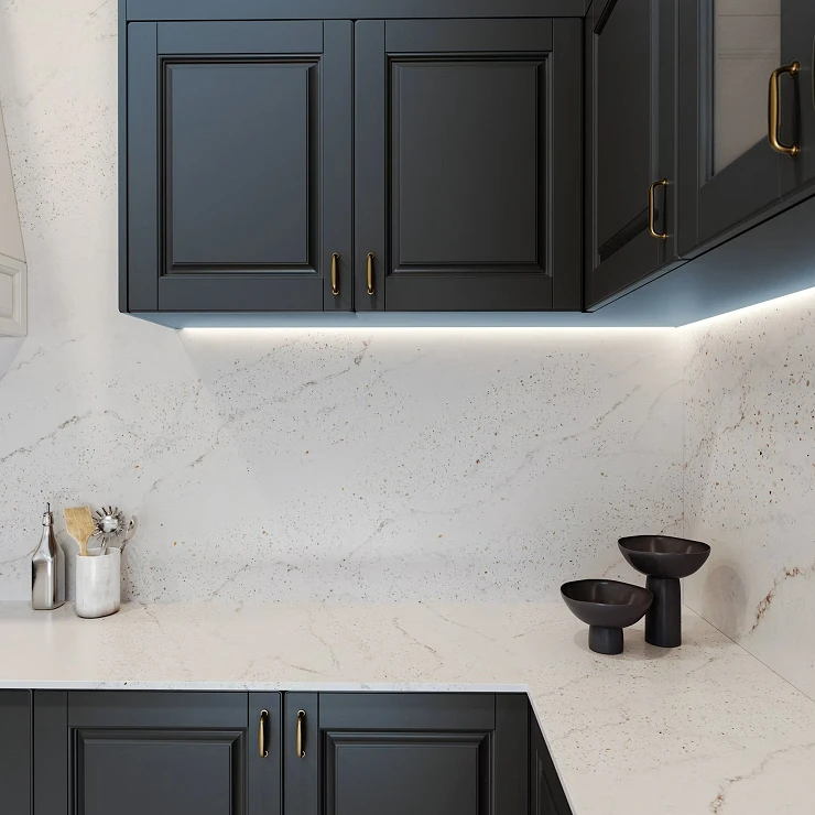 Cosentino Målbestilt Bordplade Silestone Eclectic Pearl Polerad, 2 cm