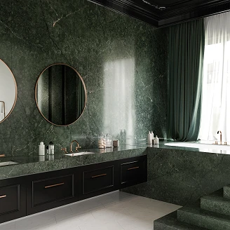 Cosentino Målbestilt Bordplade Silestone Jardin Emerald Polerad, 2 cm